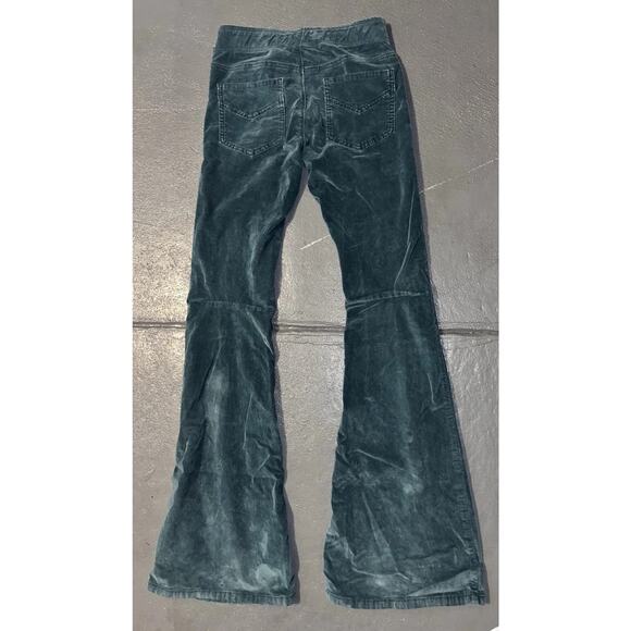 We The Free Jayden Pants Size 26 Green High Rise Flare Corduroy Hippie 70s Retro - Picture 6 of 8